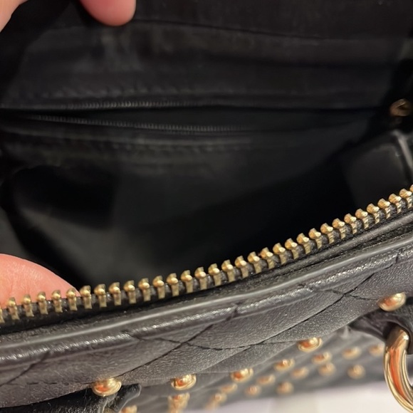 Fashion crossbody bag gold studs quilted - Picture 9 of 11